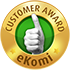Awarded the eKomi Standard Seal of Approval
